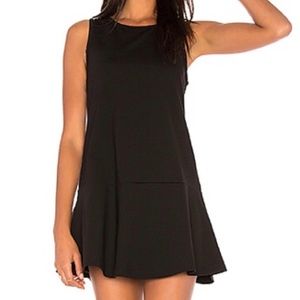 NWT Jack BB Dakota Sears Cutout Back Dropped Waist Black Mini Dress Size XS